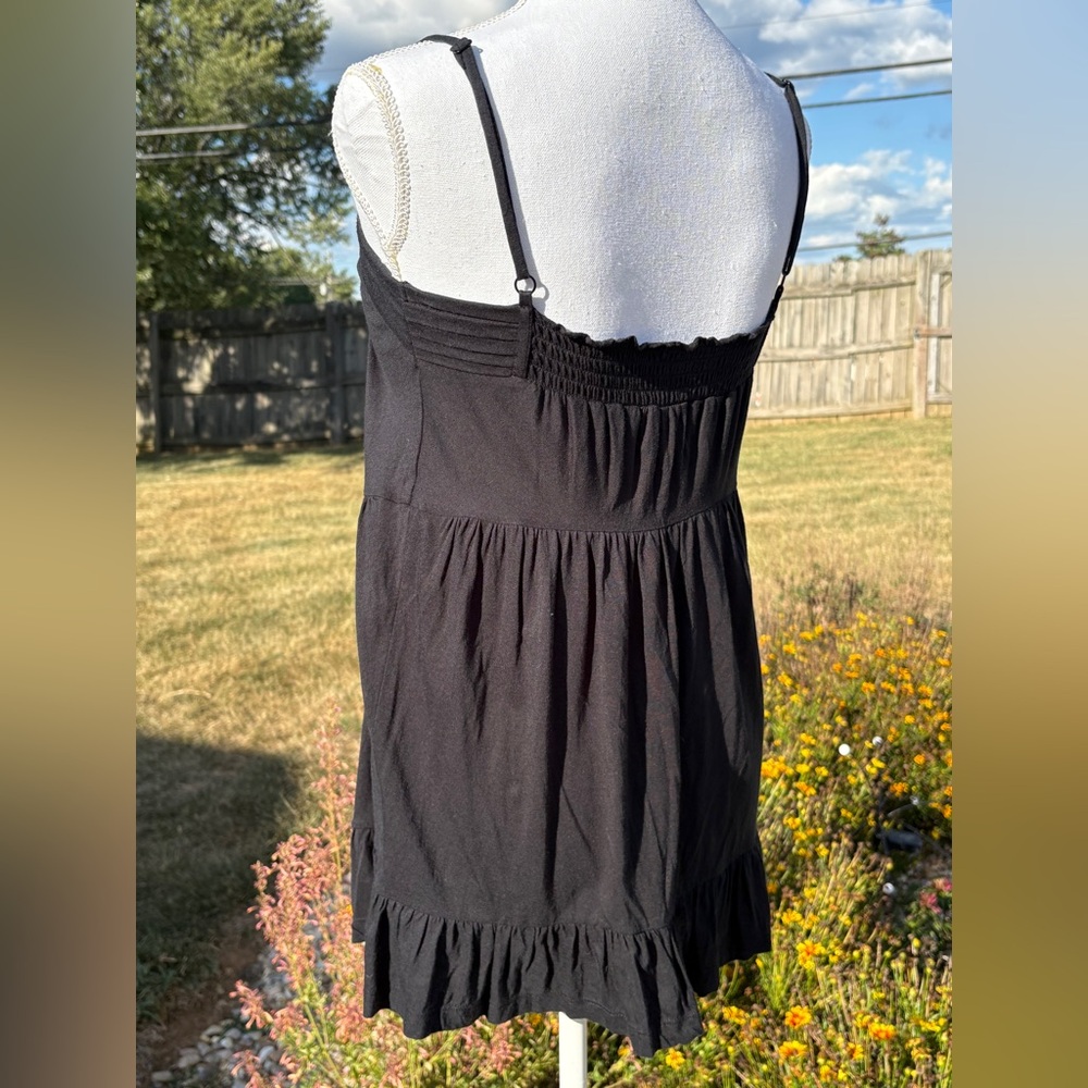 Juicy Couture Authentic Black Pleated Camisole in Size M RARE - Picture 2 of 4